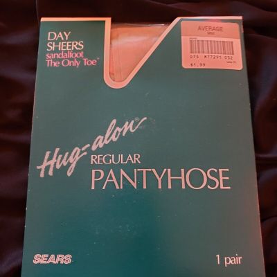 Pantyhose Stockings Tights ECT. Sears Hug-Alon Day Sheers Sandalfoot  Avg Mist